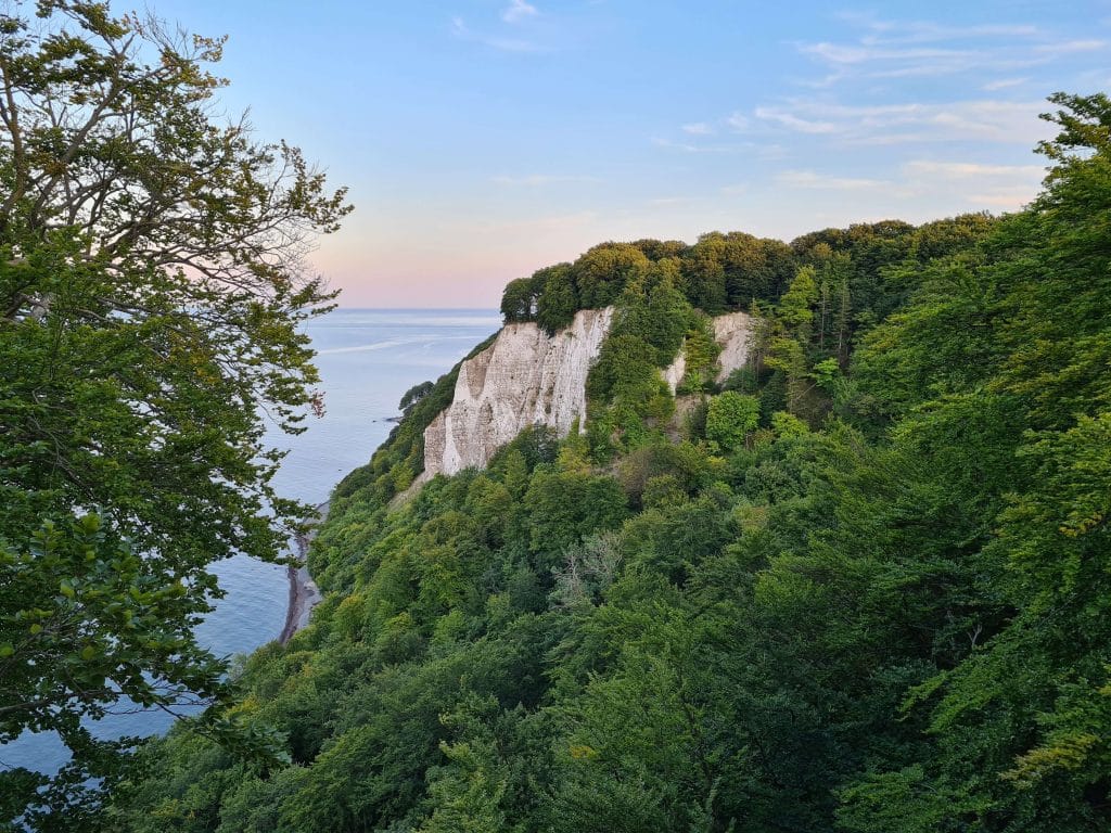 Kreidefelsformation, Meer und Wald