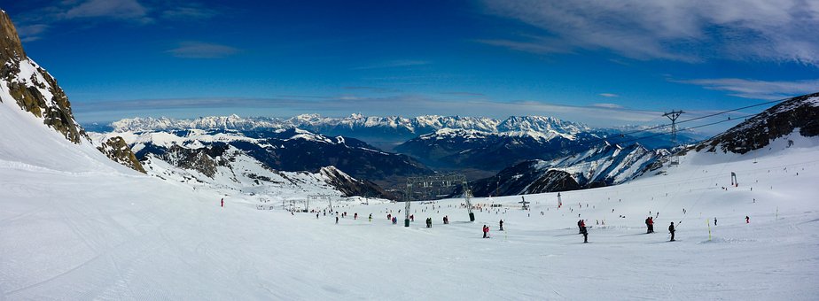 5-Sterne-Camping Österreich - Blick über den Kitzsteinhorn-Gletscher