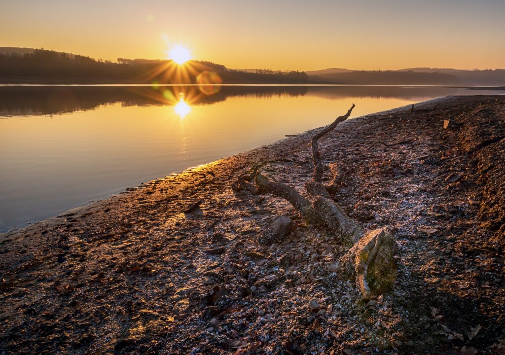 Möhnesee im Sonnenuntergang