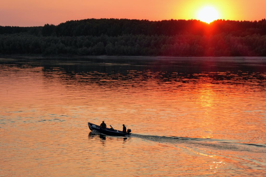 Donau Sonnenuntergang