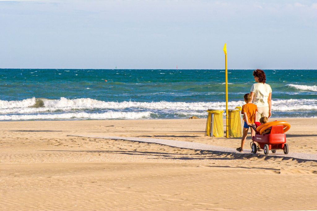 Glamping Italien - Blick auf den Strand und das Meer in Cavallino-Treporti.