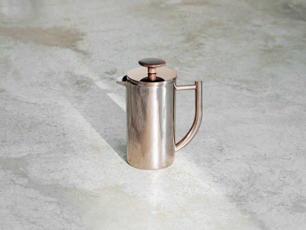 Silberne French Press