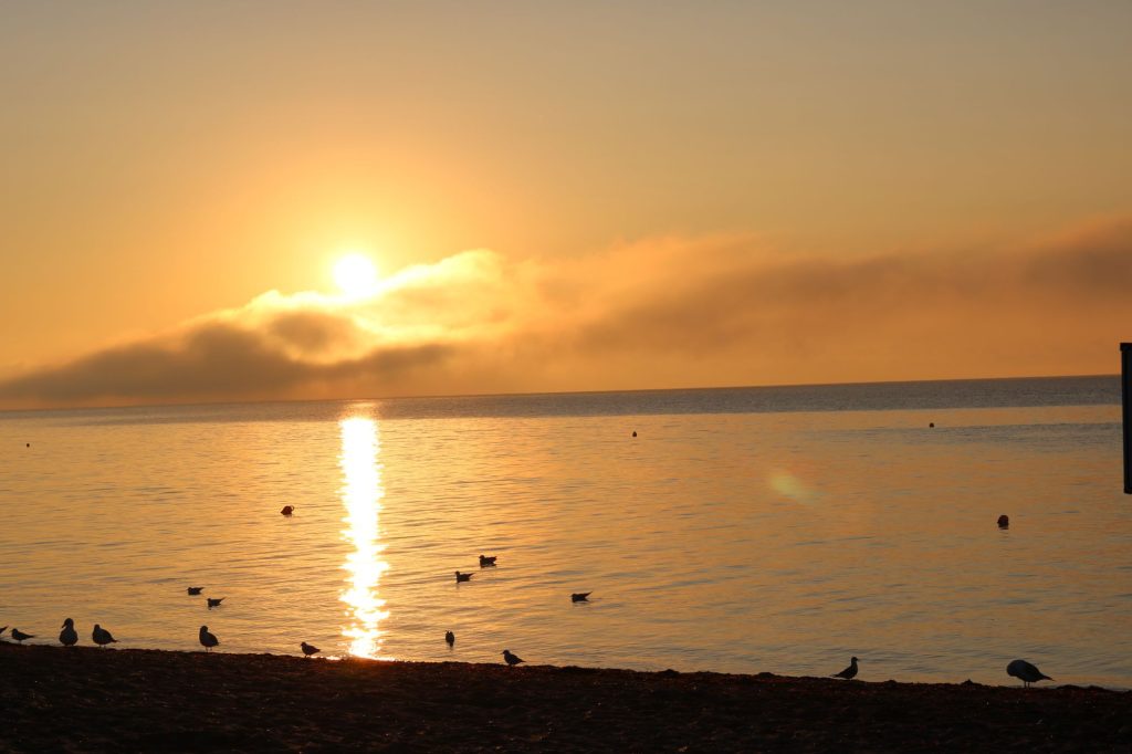 Sonnenuntergang am Meer
