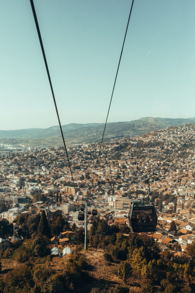 Blick auf die Stadt Sarajevo