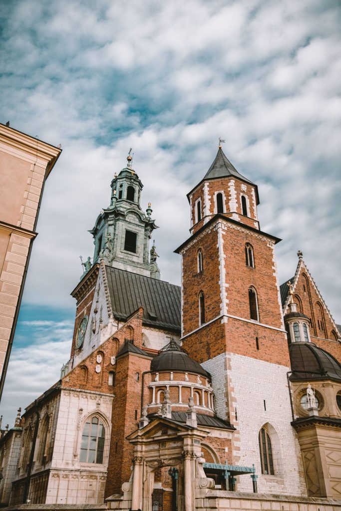 Türme der Burg Wawel in Krakau