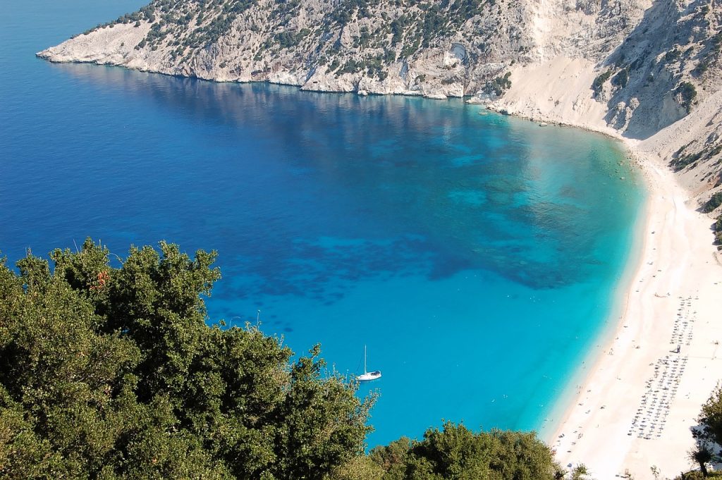 Wildcamping Griechenland - Blick auf einen Teil der Insel "Kefalonia".