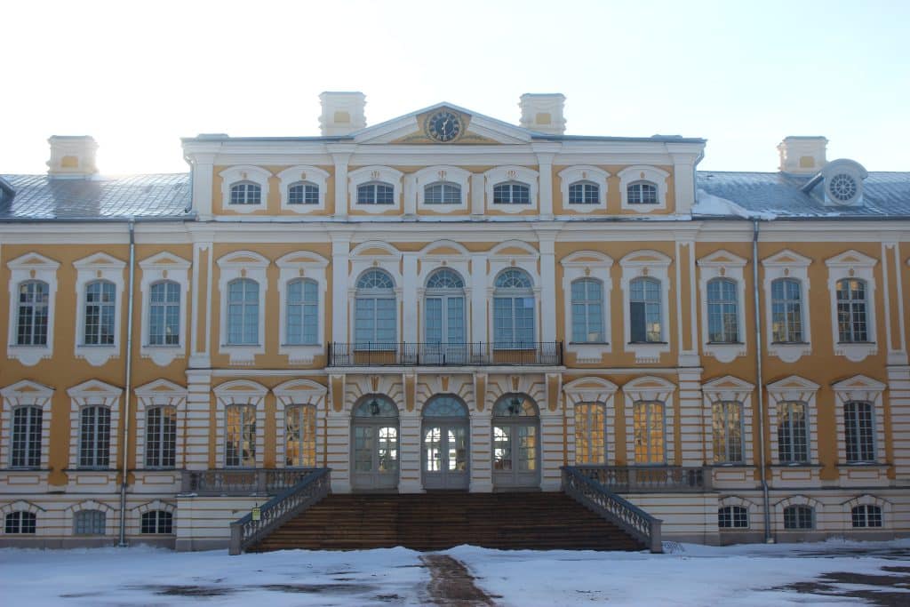 Campingplätze Lettland - Blick auf den Rundale Palace.